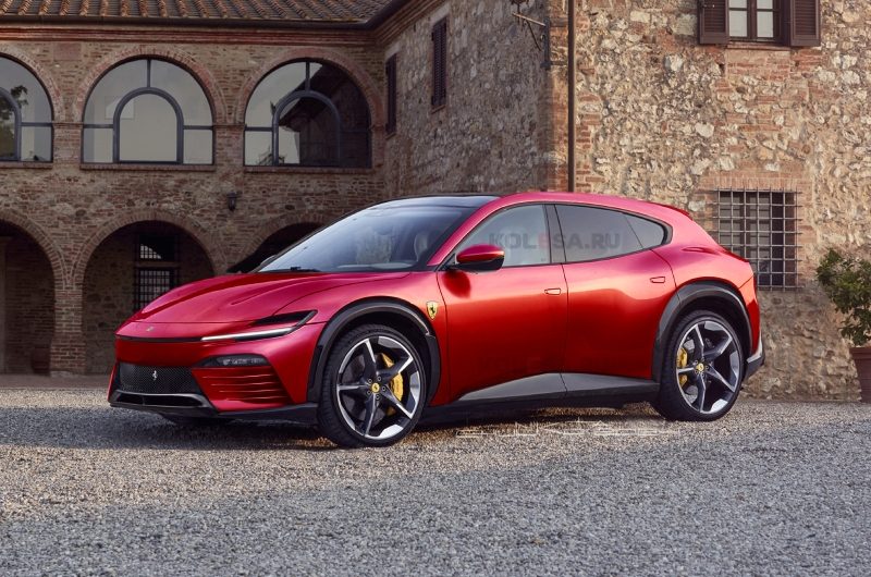 Дебютный электромобиль Ferrari: первые изображения